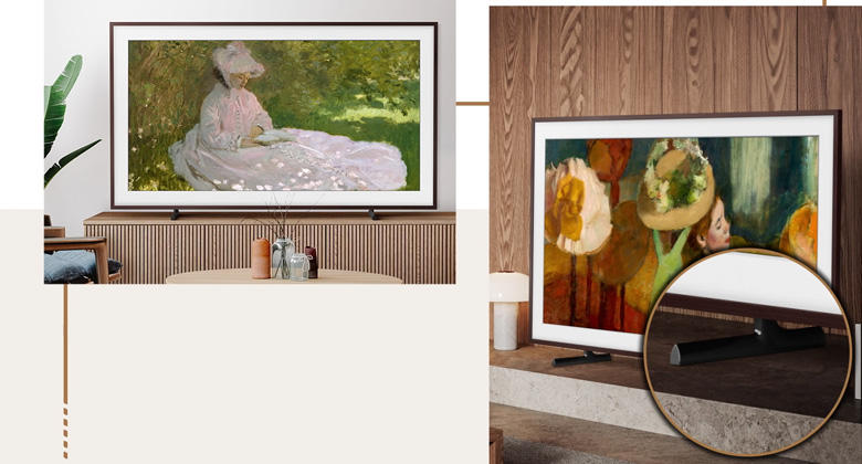 Tivi Samsung the frame - Chân đế điều chỉnh độ cao