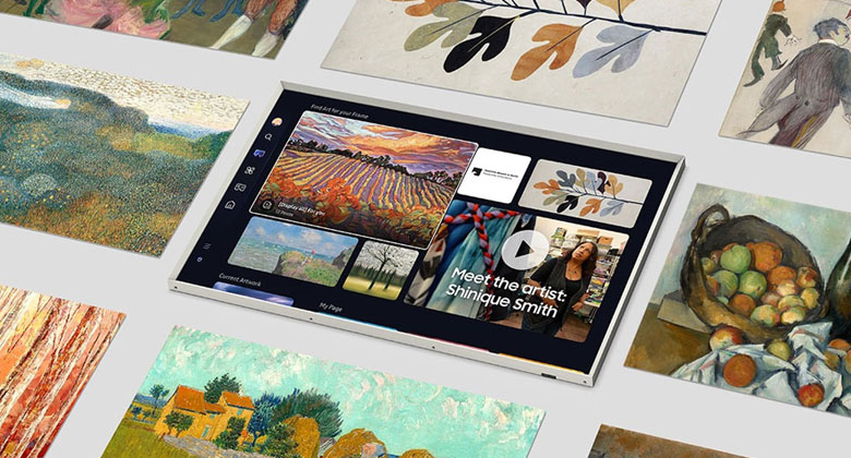 Tivi khung tranh Samsung - Chế độ tranh Art Mode