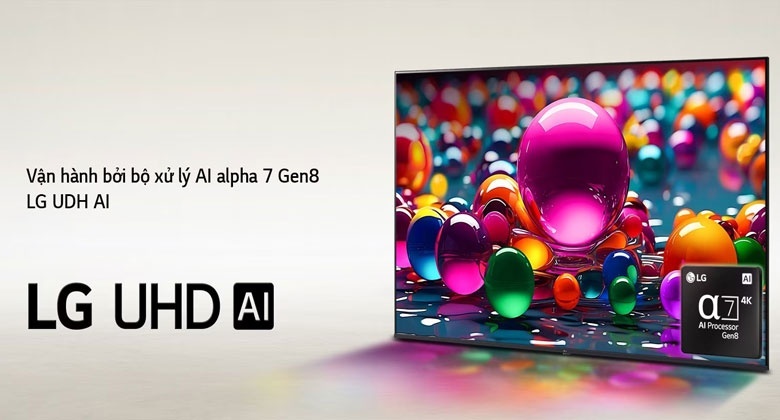 Smart Tivi LG AI 4K 65 inch 65UA8055PSA thiết kế, xuất xứ và bảo hành
