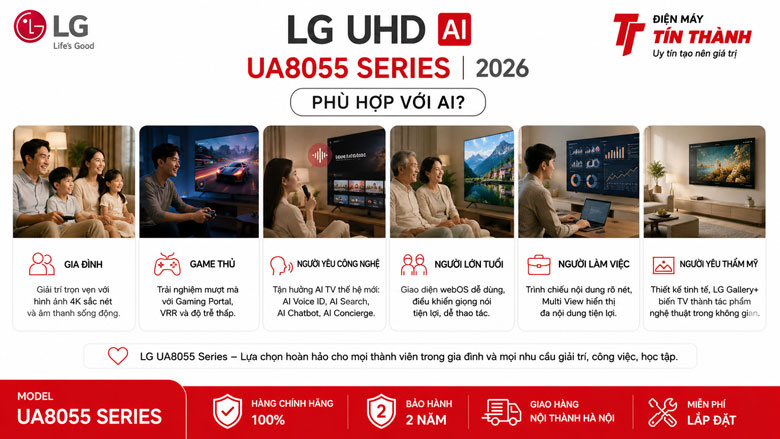 LG UA8055 Series không phù hợp với ai?
