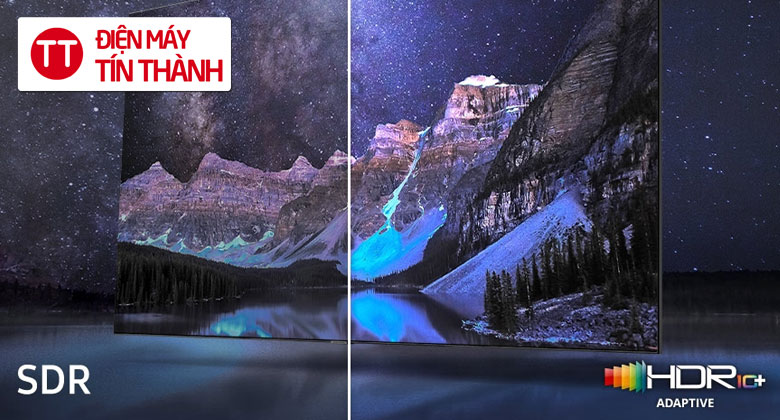 Tivi Samsung 55 Q8F khung hình điện ảnh với độ tương phản sâu ấn tượng