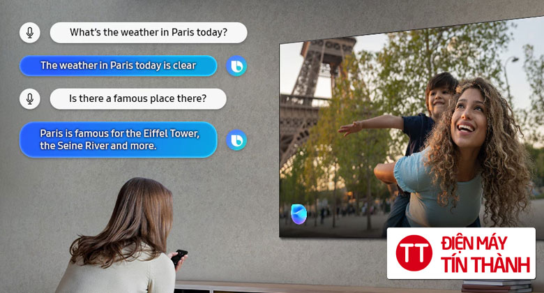 Samsung Q7F5 65 trợ lý giọng nói thông minh