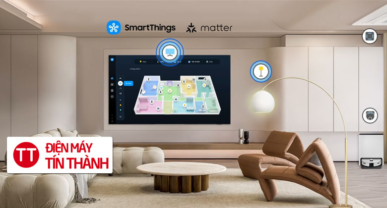 Tivi Samsung Q8F5 có ứng dụng SmartThings