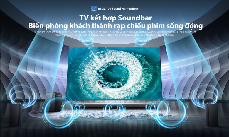 Smart Tivi Toshiba - Tự động tối ưu âm thanh theo không gian