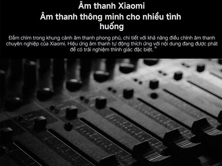 Tivi Xiaomi L98MC-STWN - Hệ thống âm thanh 30W với Dolby Atmos và DTS:X