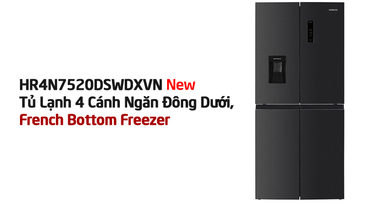 Tủ Lạnh Hitachi Inverter 464 Lít Multi Door HR4N7520DSWDXVN Giá Bao Nhiêu?
