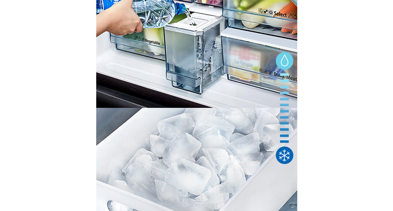 Tủ lạnh Hitachi ngăn đông dưới - Làm đá tự động