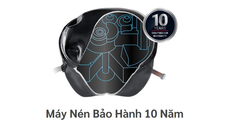 Tủ lạnh HRSN9713ESMGWVN - Máy Nén Inverter – Hiệu Suất Mạnh Mẽ, Bảo Hành 10 Năm