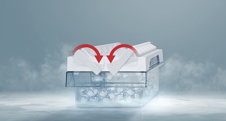 Tủ lạnh Hitachi side by side - Khay Đá Xoay Tiện Lợi