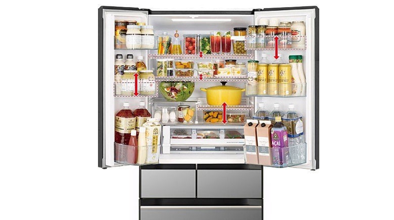 Tủ lạnh Hitachi nhập khẩu - Thiết Kế Linh Hoạt