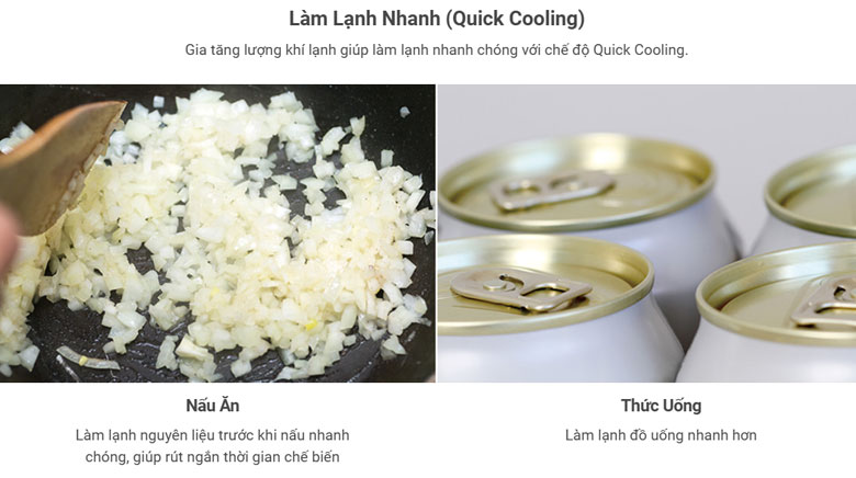 Tủ lạnh R-HW620RV(XK) Làm Lạnh Nhanh (Quick Cooling)