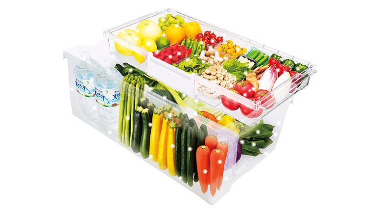 R-ZX740KV(X) Tủ lạnh - Ngăn Rau Quả Aero-care Với Chất Xúc Tác Platinum