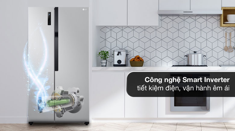 Tủ lạnh LG inverter 519 lít GR-B256JDS - Công nghệ tiết kiệm điện