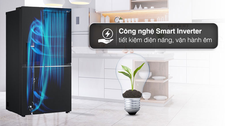 Tủ lạnh LG Inverter 635 lít GR-X257BL - Công nghệ tiết kiệm điện