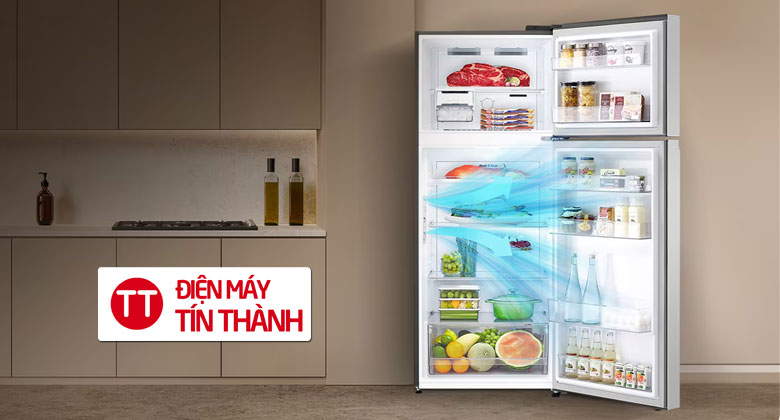 Tủ lạnh LG Inverter 315 lít LTB31BLM - Tủ lạnh 315 lít LG mang đến sự tươi ngon đồng đều và nhanh chóng hơn