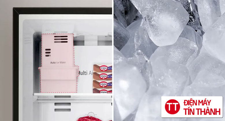 Tủ lạnh LG Inverter 315 lít LTB31BLMA - Tủ lạnh 2 cánh làm đá đơn giản, tha hồ tận hưởng thật nhiều đá