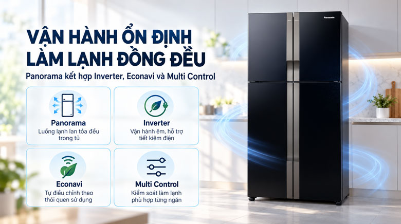 Công nghệ Panorama và Econavi trên Panasonic NR-DZ601VGKV