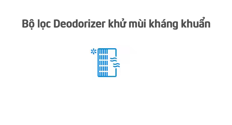 Samsung Inverter 208 lít RT20HAR8DBU/SV - Bộ lọc Deodorizer khử mùi kháng khuẩn