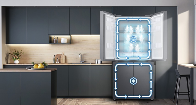 Tủ lạnh Samsung RF48A4000B4/SV - Giữ thực phẩm tươi ngon lâu hơn