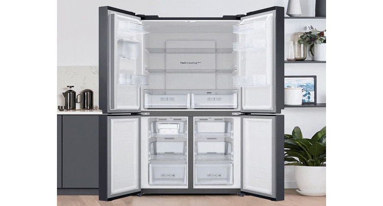 Tủ lạnh 4 cánh Samsung - Lưu trữ nhiều thực phẩm hơn