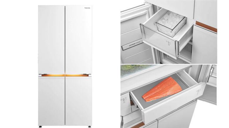 Tủ lạnh Toshiba Inverter 535 lít Japandi Multi Door GR-RF695WI-PGV(67)