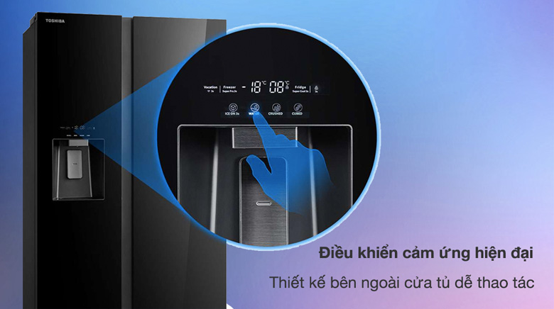 Tủ lạnh Toshiba 2 cánh - Bảng điều khiển