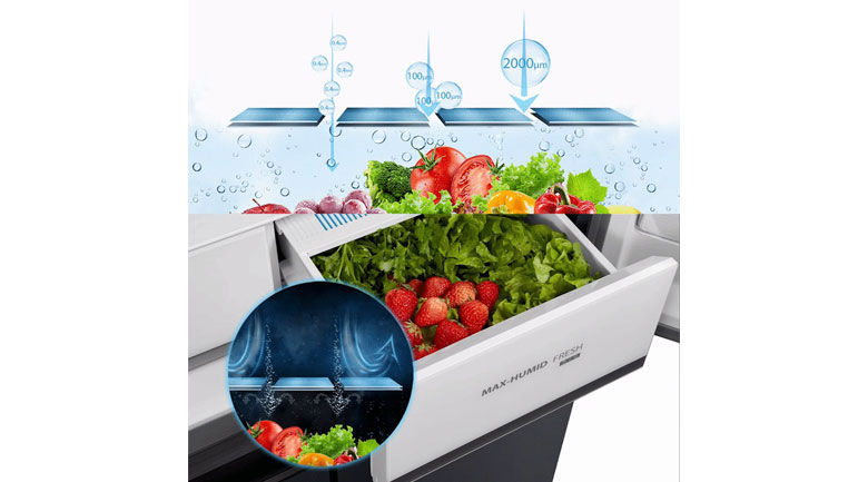 Tủ lạnh Toshiba GR-RF670WI-PGV(A9)-BG - Ngăn cấp ẩm tối đa