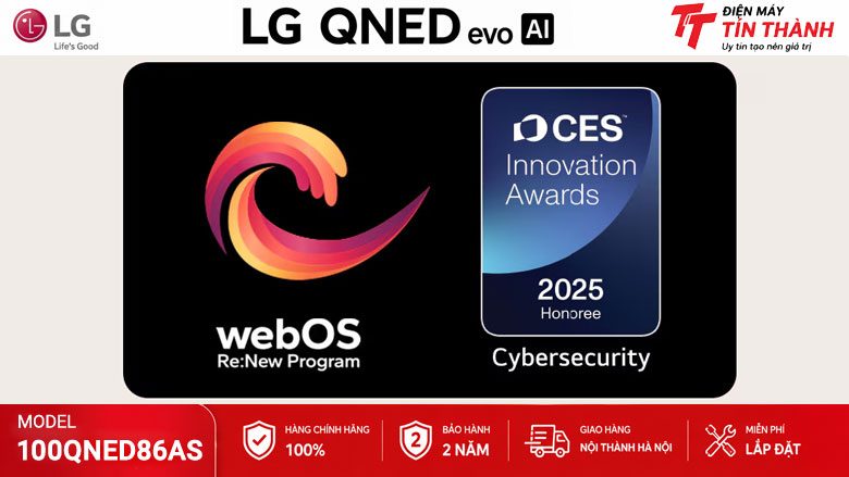 webOS 25 Magic Remote AI trên LG 100QNED86AS