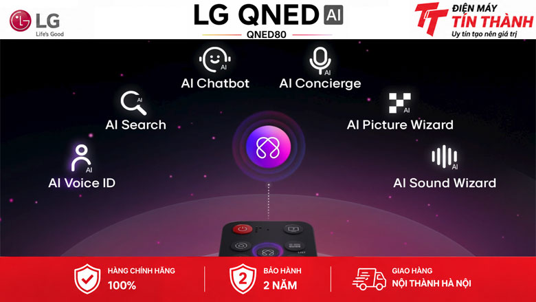 webOS 25 AI Magic Remote MR25 trên LG 55QNED80ASA