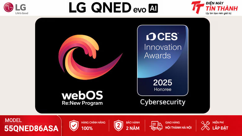 webOS 25 Magic Remote AI trên LG 55QNED86ASA