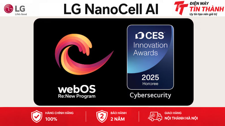 Smart Tivi NanoCell LG AI 4K 43 inch 43NANO80ASA - Hệ điều hành webOS 25