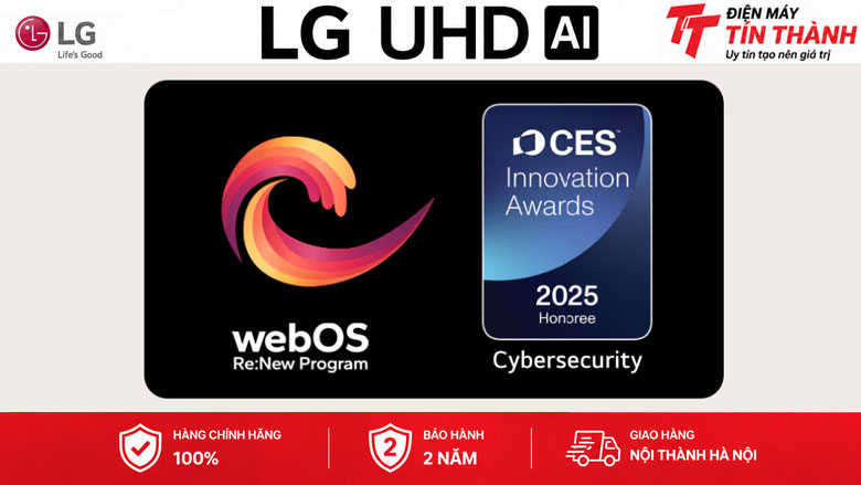 Smart Tivi LG AI 4K 50 inch 50UA841CPSA - Hệ điều hành webOS 25
