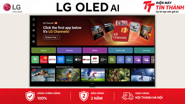 Smart Tivi OLED LG AI 4K 55 inch OLED55B6PSA - webOS 26