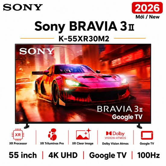 Google Tivi Sony K-55XR30M2 4K 55 inch 2026