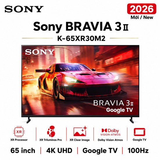 Google Tivi Sony 4K 65 inch K-65XR30M2