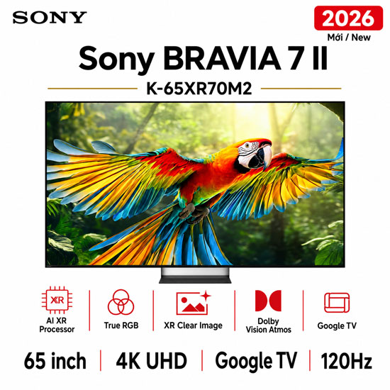 Google Tivi True RGB Sony AI 4K 65 inch K-65XR70M2
