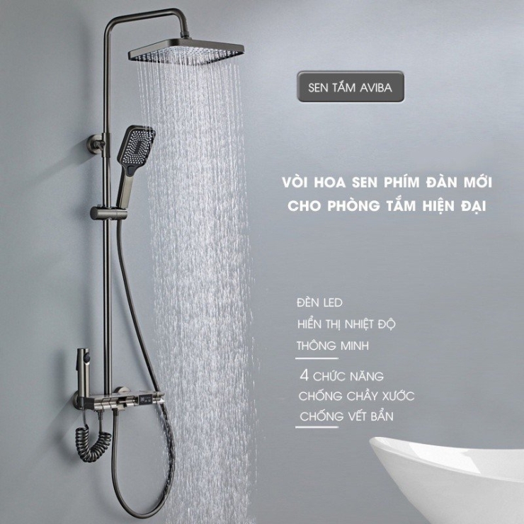 Sen phím bóng màn hình led xám