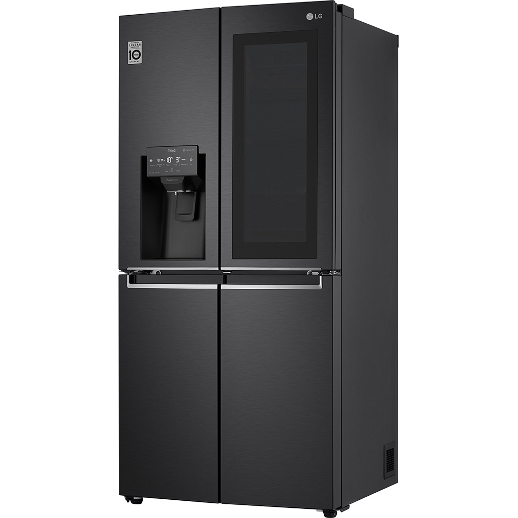 Tủ lạnh LG French Door với Instaview Door-in-door và ngăn lấy nước ngoài UVnano 496L màu đen lì GR-X22MBI
