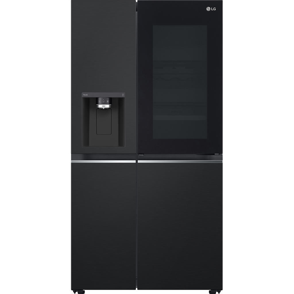 Tủ lạnh LG Instaview lấy nước ngoài UVnano 635L màu đen GR-X257BL