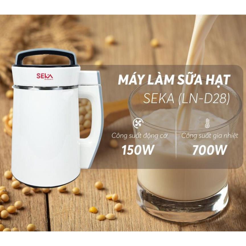 Máy làm sữa hạt SEKA LN-D28, xay sinh tố, nấu cháo chậm Cao Cấp