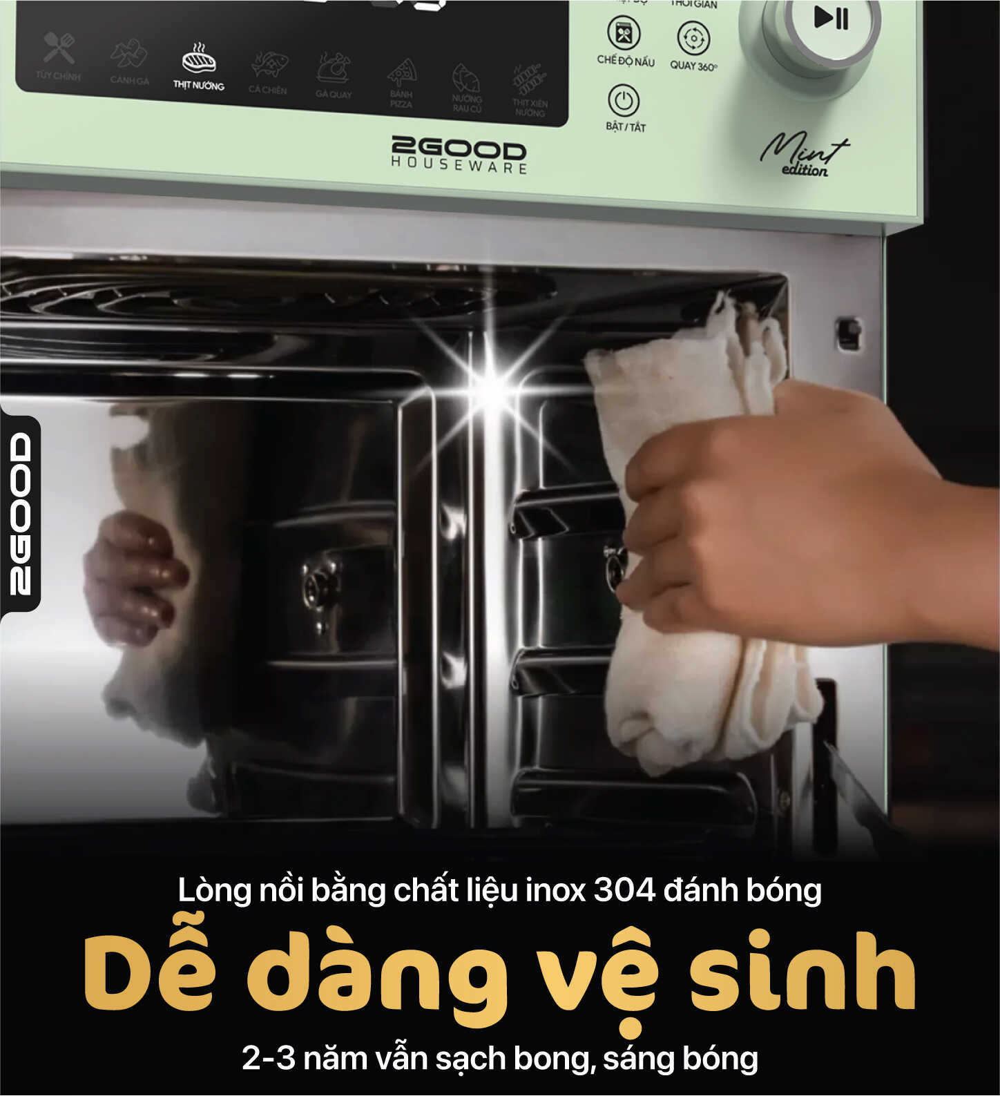 Nồi Chiên Không Dầu 2GOOD Vortex S-19 Air Fryer Oven