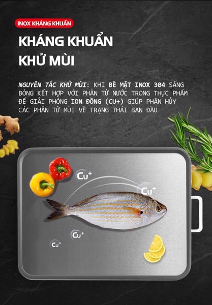 THỚT INOX 304 MASUTO - KHÁNG KHUẨN TỐI ƯU