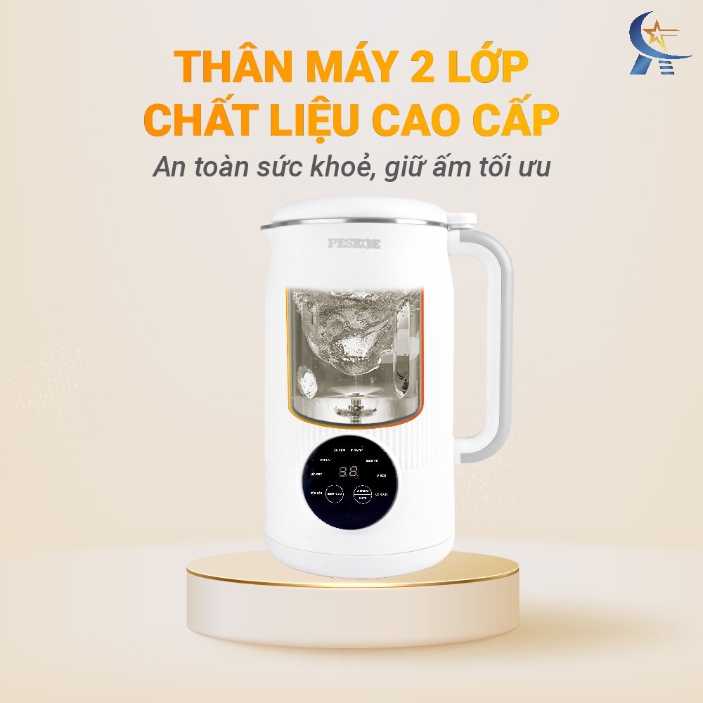 [Chính Hãng] Máy Làm Sữa Hạt Peskoe Cao Cấp 1L - TS018