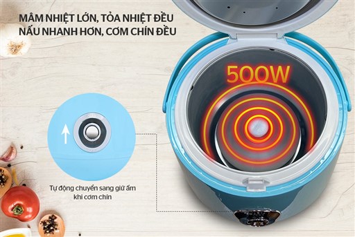 NỒI CƠM ĐIỆN 1.2L HAPPY TIME HTD8522G