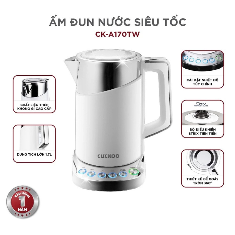 Ấm siêu tốc đa năng Cuckoo CK-A170T
