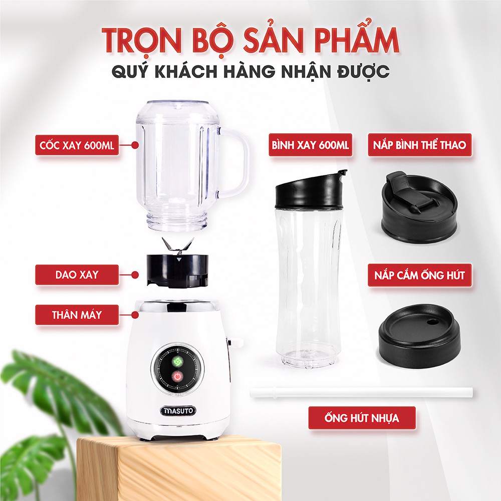 Máy xay sinh tố thông minh Masuto Blender BL399B