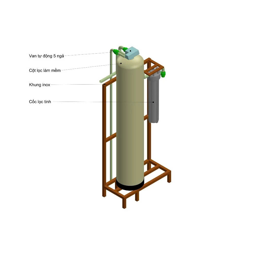 Bộ lọc nước tổng gia đình Mutosi MT043-1 siêu lọc xử lý nước nhiễm đá vôi