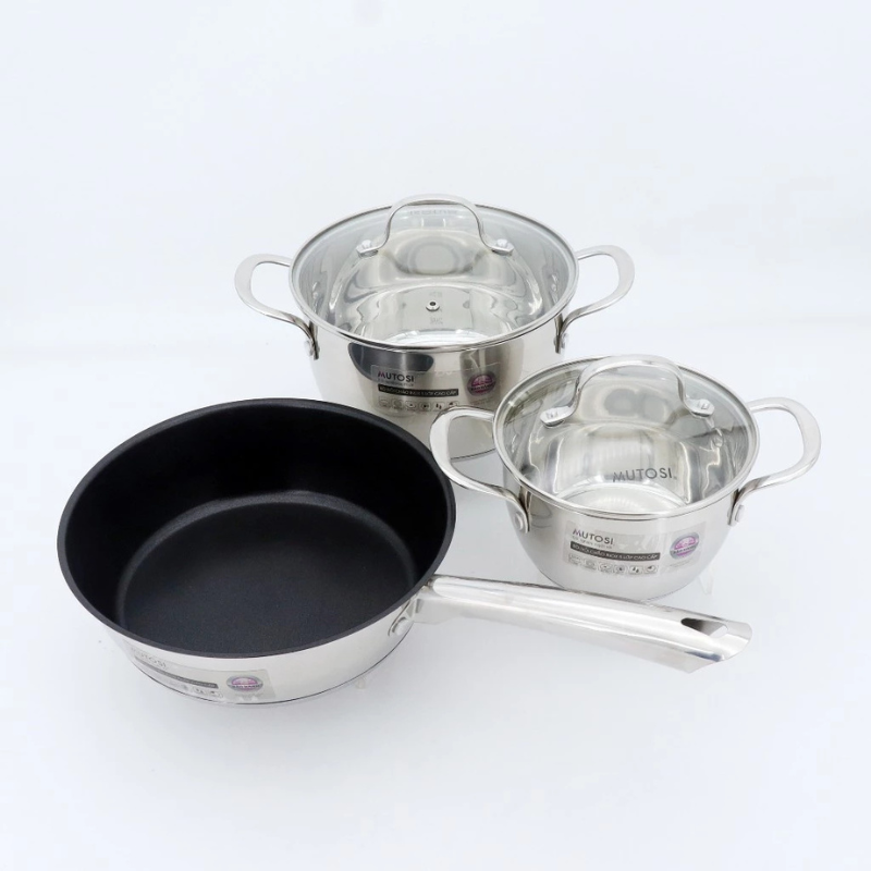 Bộ nồi chảo inox 5 lớp Mutosi MC-D53