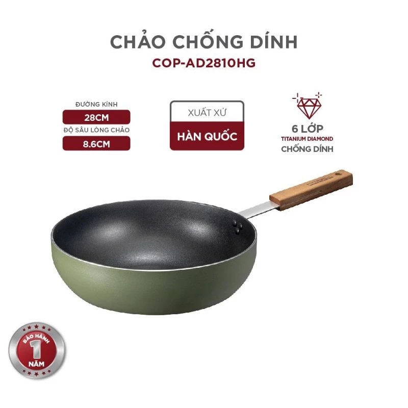[Chính Hãng] Chảo chống dính Cuckoo COP-AD2810HG đường kính 28 CM