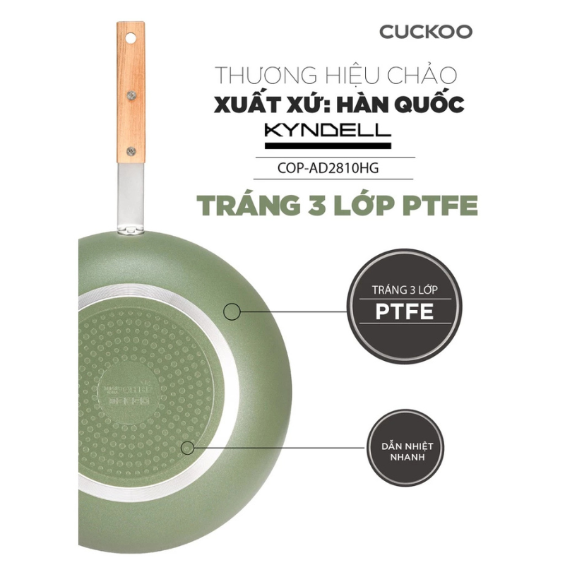 [Chính Hãng] Chảo chống dính Cuckoo COP-AD2810HG đường kính 28 CM